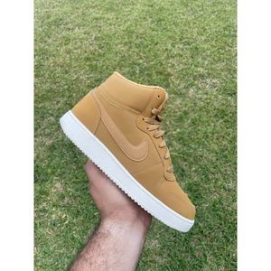 Nike Women's High-Top Sneakers in Wheat/Tan with White Sole
